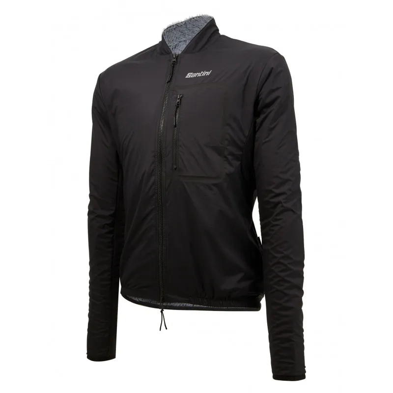 Santini Gravel Alpha Trail Windproof Jacket in Black-2